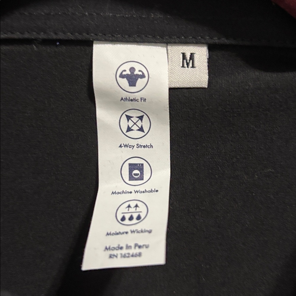 NWT State & Liberty “The Ott” Black Polo - Picture 3 of 5